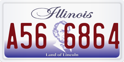 IL license plate A566864