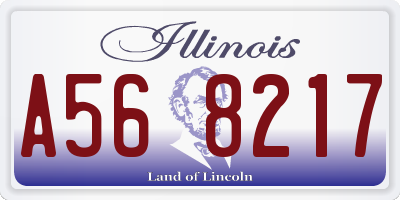 IL license plate A568217