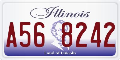 IL license plate A568242