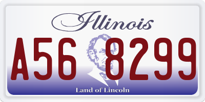 IL license plate A568299