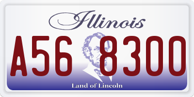 IL license plate A568300