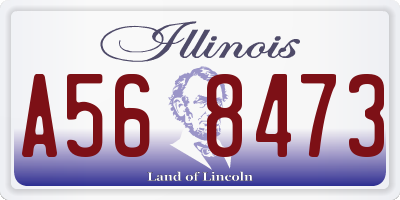 IL license plate A568473