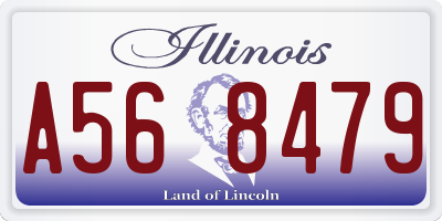 IL license plate A568479
