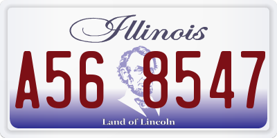 IL license plate A568547