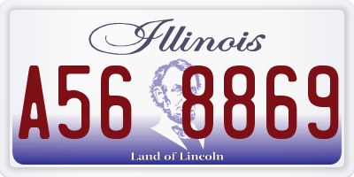 IL license plate A568869