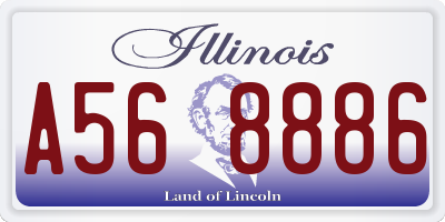 IL license plate A568886