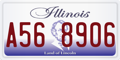 IL license plate A568906