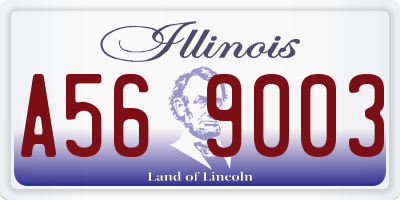 IL license plate A569003