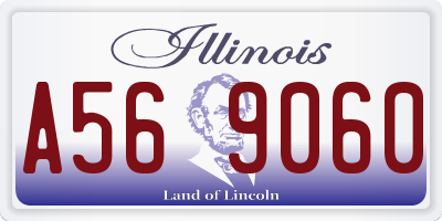 IL license plate A569060