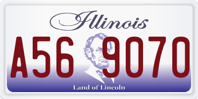 IL license plate A569070