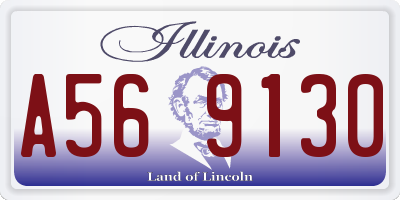 IL license plate A569130