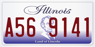 IL license plate A569141