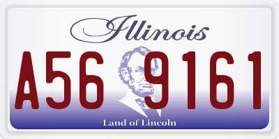 IL license plate A569161