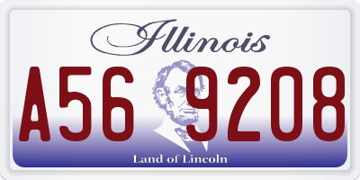 IL license plate A569208