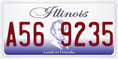 IL license plate A569235