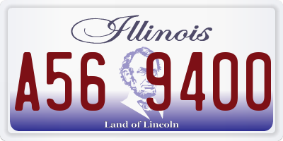 IL license plate A569400