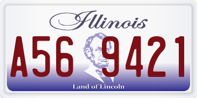 IL license plate A569421