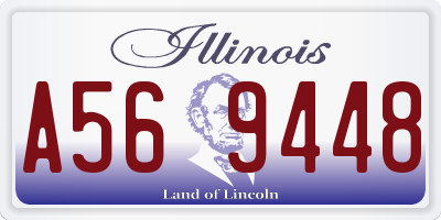 IL license plate A569448