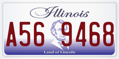 IL license plate A569468