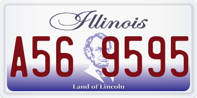 IL license plate A569595