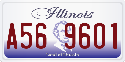 IL license plate A569601