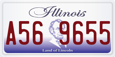 IL license plate A569655