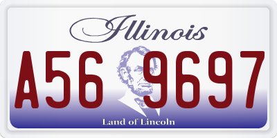 IL license plate A569697