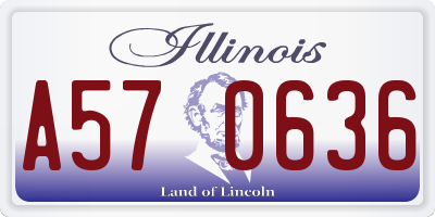 IL license plate A570636