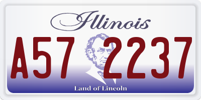 IL license plate A572237