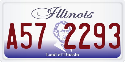 IL license plate A572293