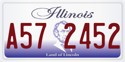 IL license plate A572452