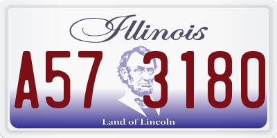 IL license plate A573180