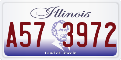 IL license plate A573972