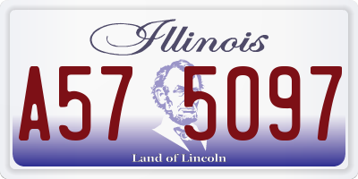 IL license plate A575097