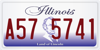 IL license plate A575741
