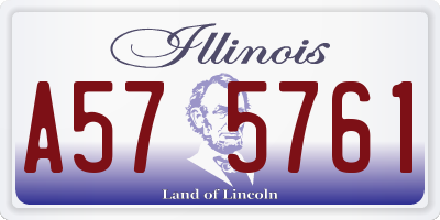 IL license plate A575761
