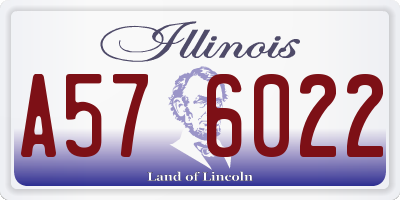 IL license plate A576022