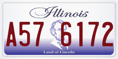 IL license plate A576172