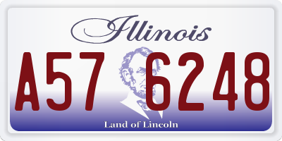 IL license plate A576248