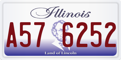 IL license plate A576252