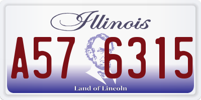 IL license plate A576315