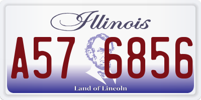 IL license plate A576856
