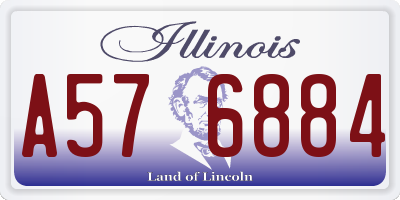 IL license plate A576884