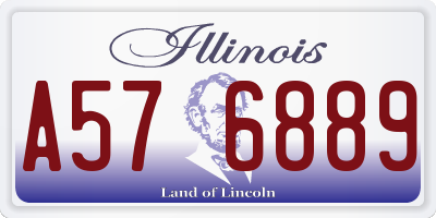 IL license plate A576889