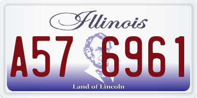 IL license plate A576961