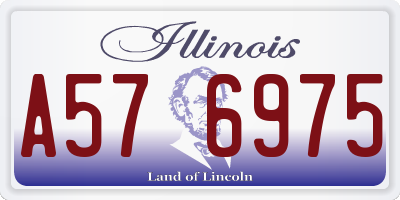 IL license plate A576975