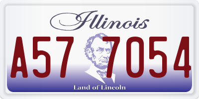 IL license plate A577054