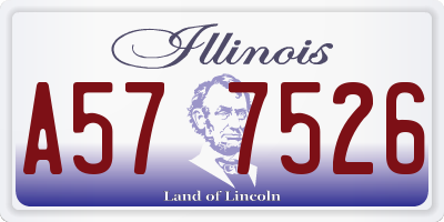 IL license plate A577526