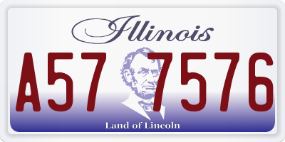 IL license plate A577576