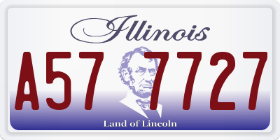 IL license plate A577727